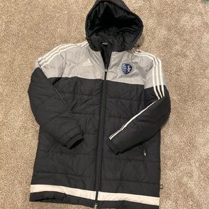 Adidas Sporting Kansas City hooded men’s jacket